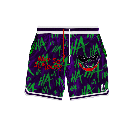 Joker "Haha" Green & Purple Shorts